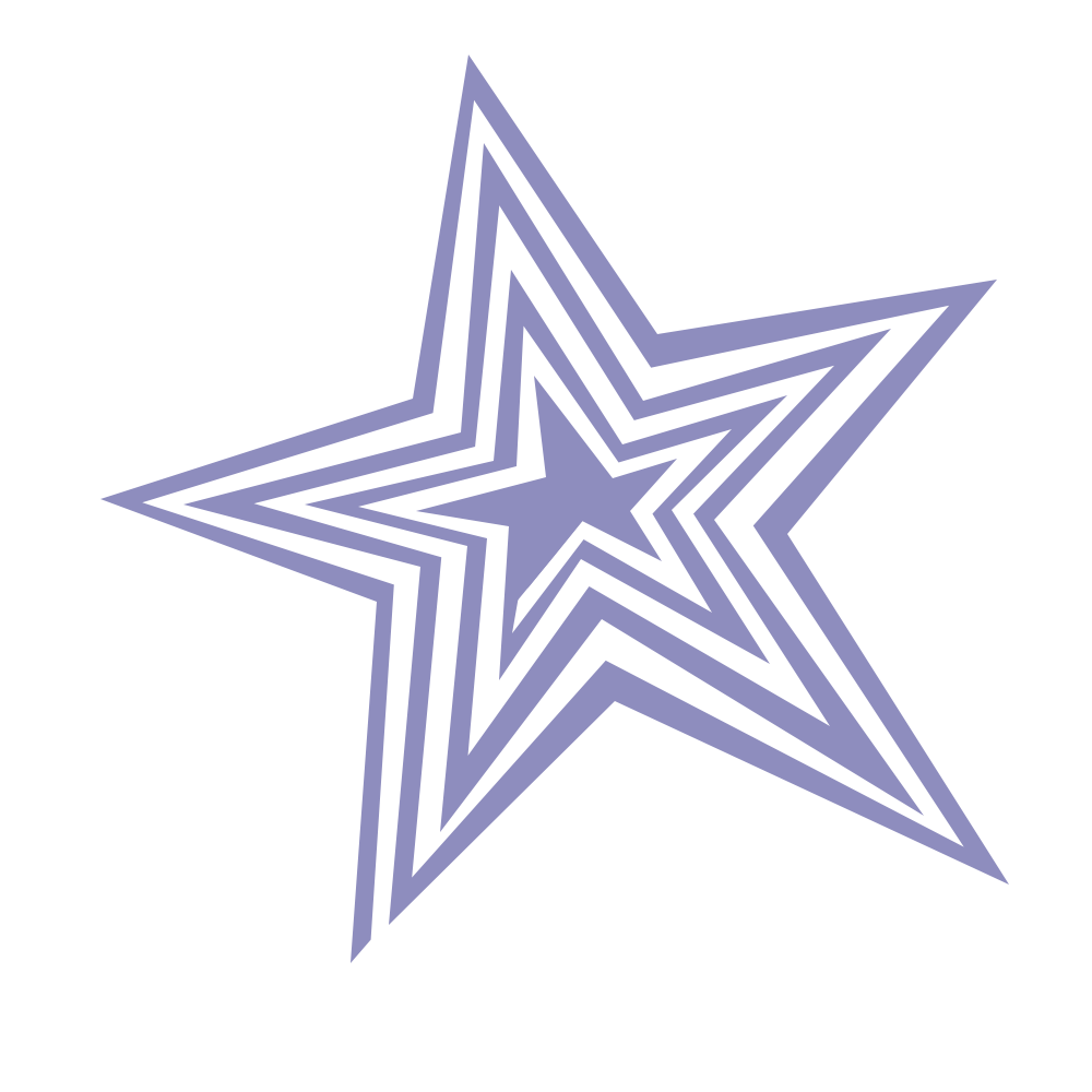 an icon of a striped star